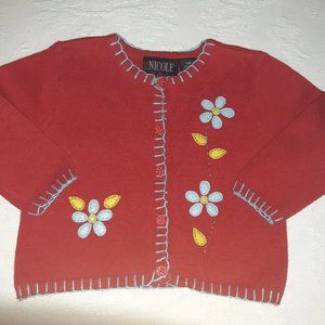 Nicole and Chilli Baby Red Sweater Size 18 mos